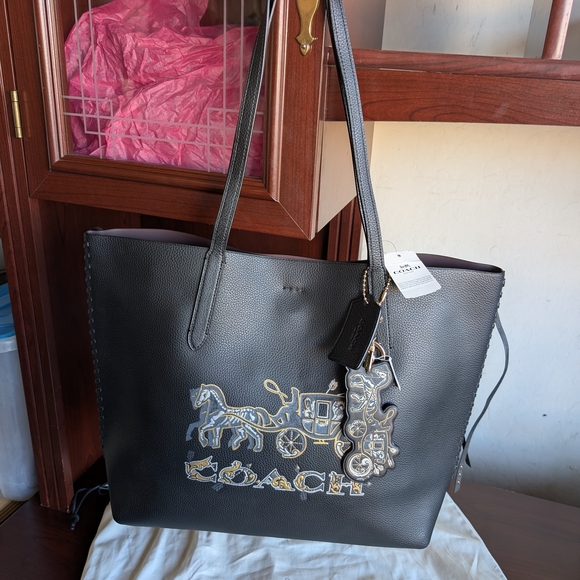 Coach Handbags - Coach Chelsea X Champlain Tattoo Tote and Keychain